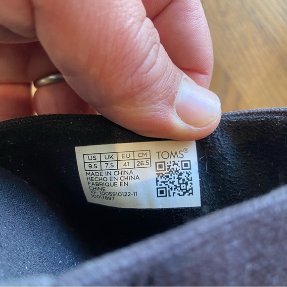 TOMS Monica Mule Espadrille Wedge Platform Sandals Black Size 9.5 - Picture 12 of 14